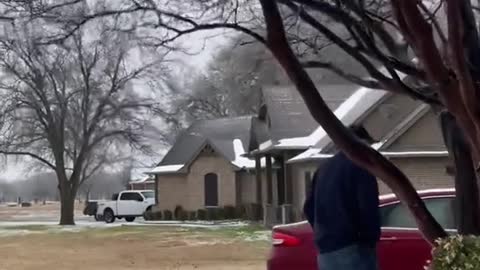 Texans Test if Snow is Slippery