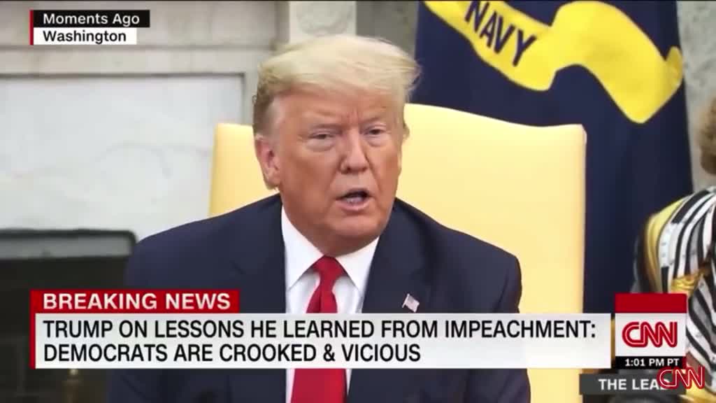 TRUMP ON LESSONS HE LEARNED FROM IMPEACHMENT: DEMOCRATS ARE CROOKED VICIOUS