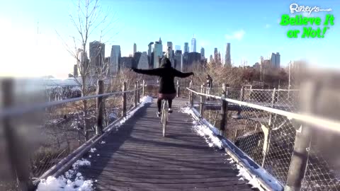 Bicycle Ballerina Takes Artistic Cycling Stunts To The Streets