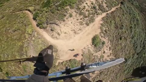 CHP hoist a female hiker who was suffering a medical emergency off the Coastal Trail