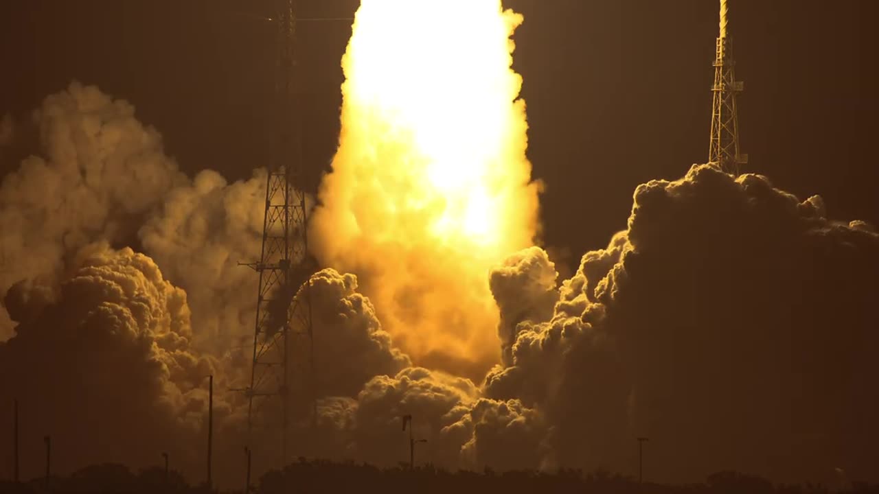 Slow Motion Liftoff of NASA's Artemis I Moon Rocket