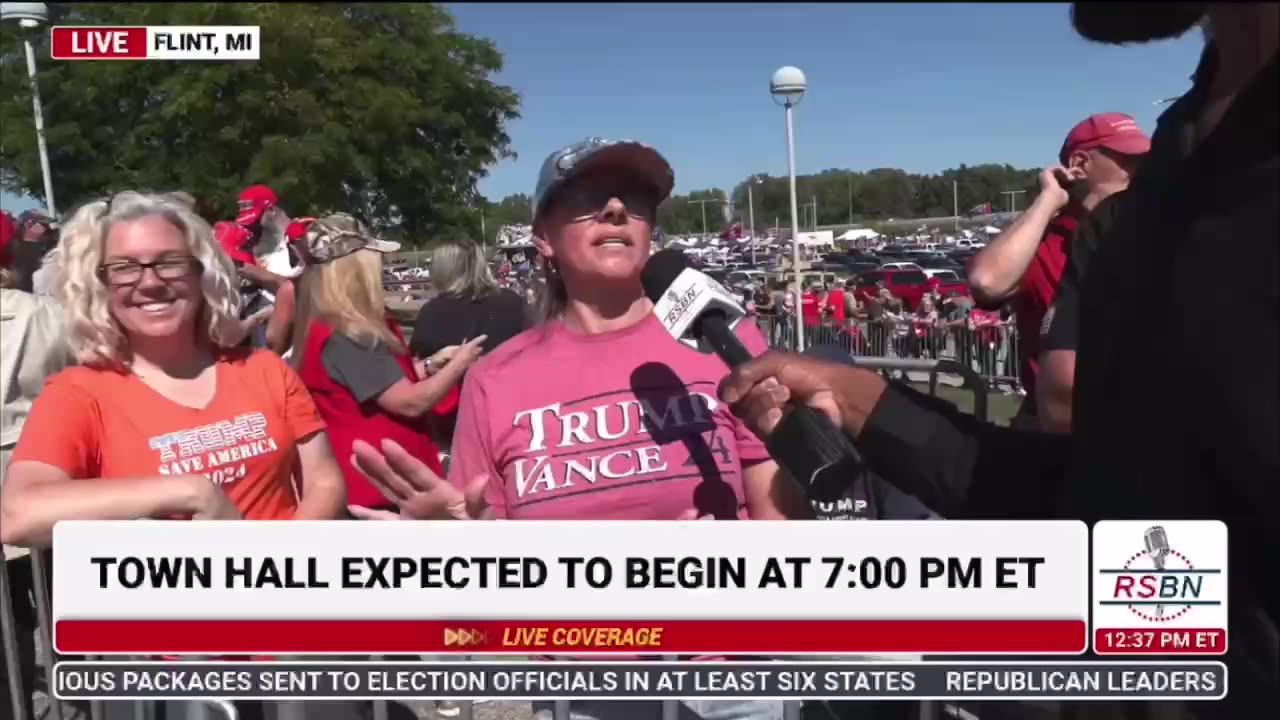 Trump rally goer claims schools have 'litter boxes in the bathrooms'