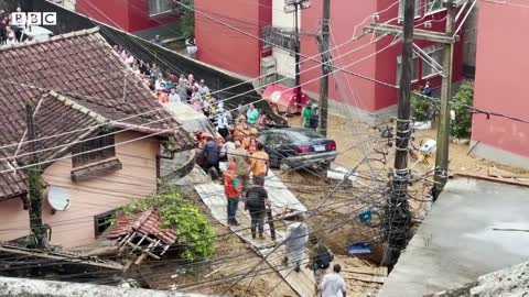 Deadly landslides wreak havoc in Petrópolis, Brazil - BBC News