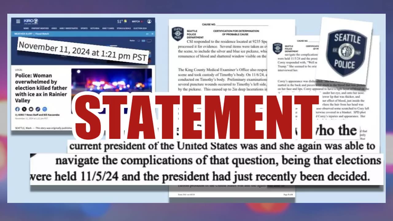 Fact Check: Police Did NOT Say That Woman Overwhelmed By Trump Election Killed Father With Ice Ax