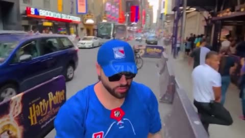 Jon Zherka trolls NPCs in New York streets