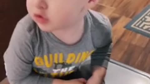 Kid removes fish from aquarium so it can take a nap