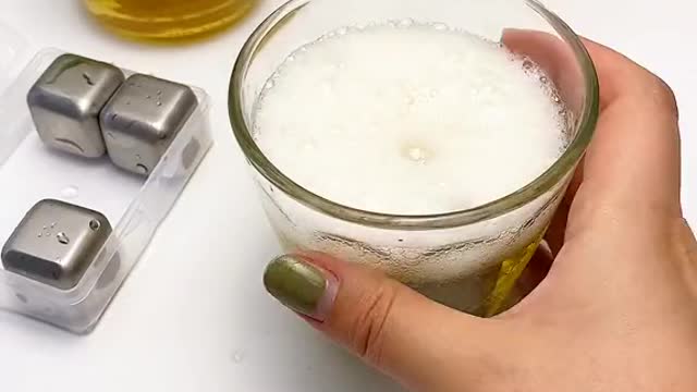 ice cubes made of stainless steel