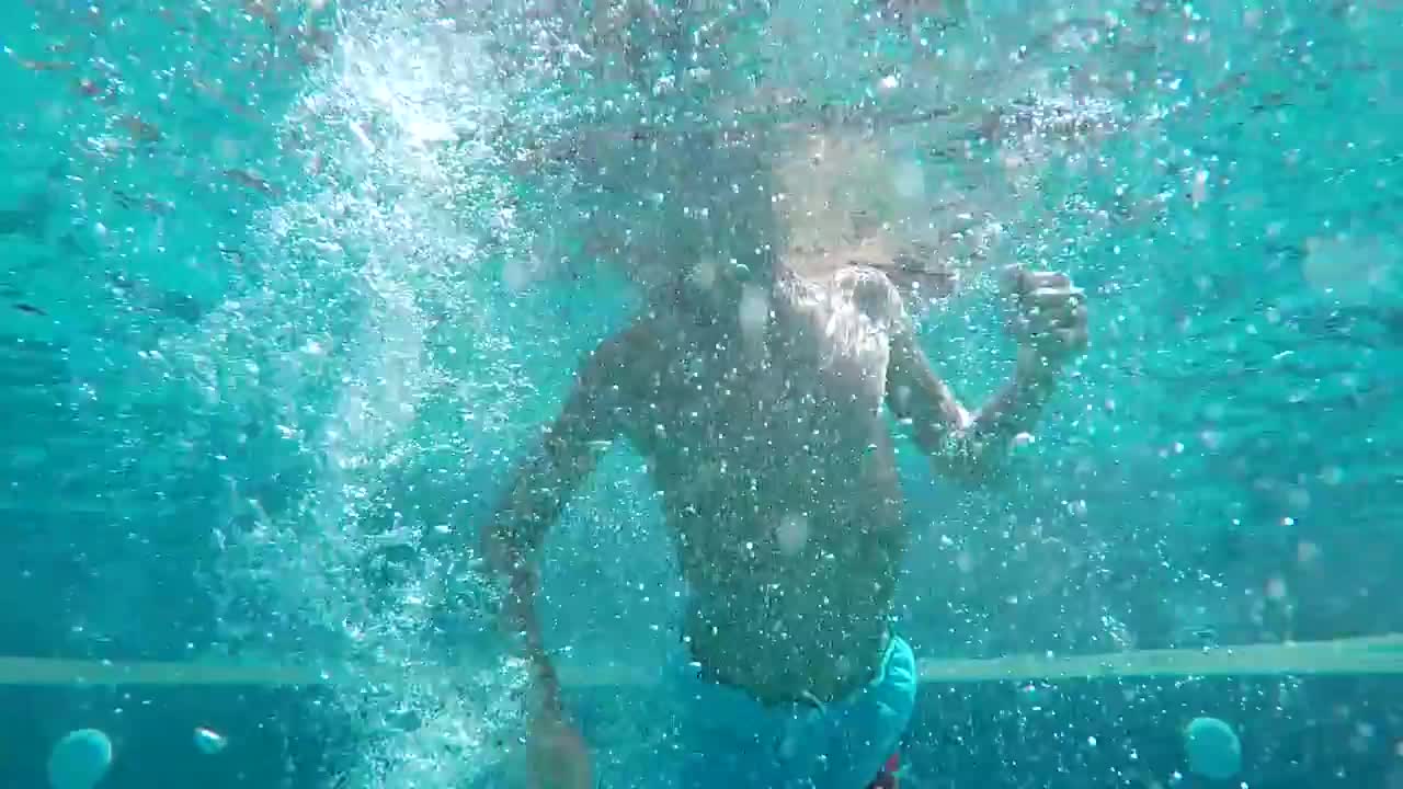 Hotel Pool Jumps Fun - Seychelles Holidays