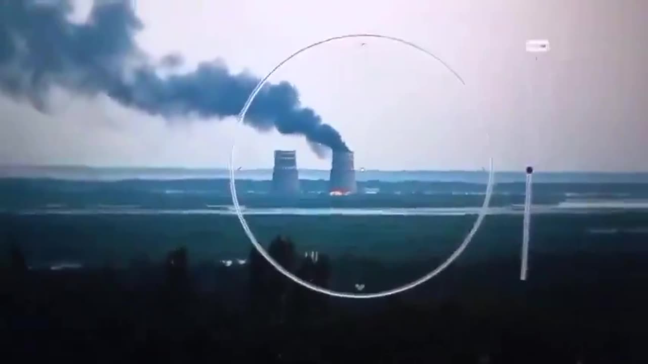 The Zaporizhzhia Ukraine Nuclear Power Plant In Meltdown