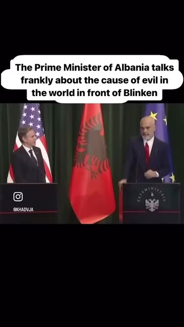 Albanian PM says what the three major devils are.