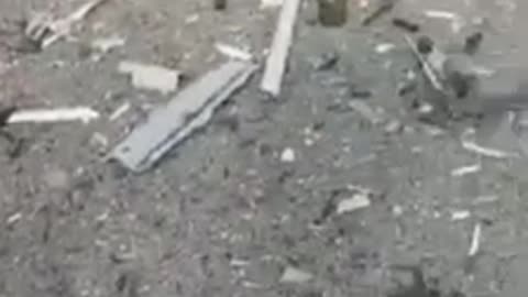 A broken column of the Armed Forces of Ukraine near Melitopol, including burnt bodies