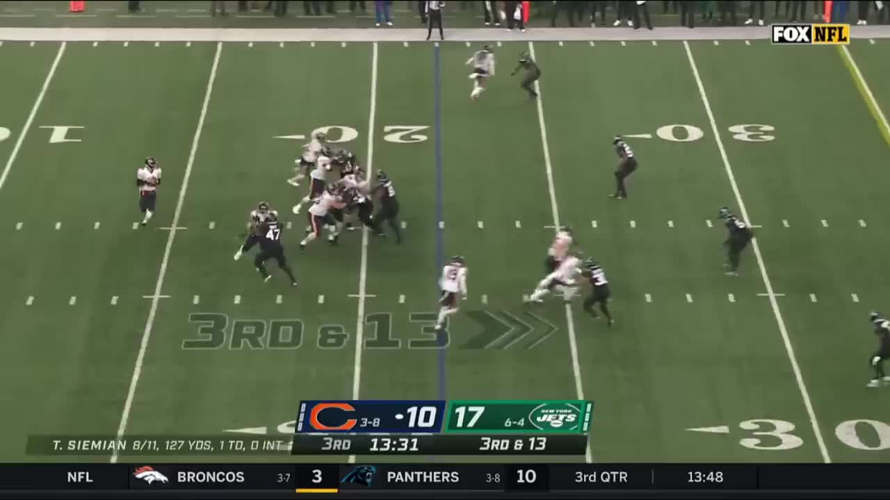 New York Jets vs. Chicago Bears Full Highlights 3rd QTR | NFL Week 12, 2022