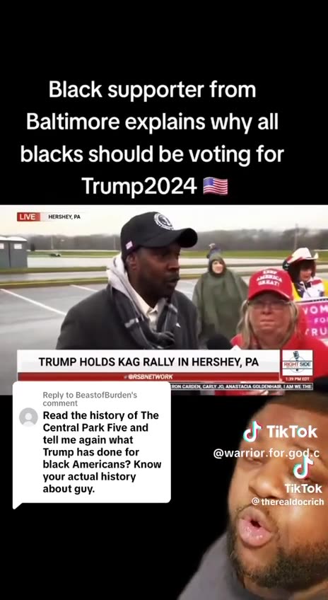 Black Supporter: Why All Blacks Should Be Voting for Trump 2024