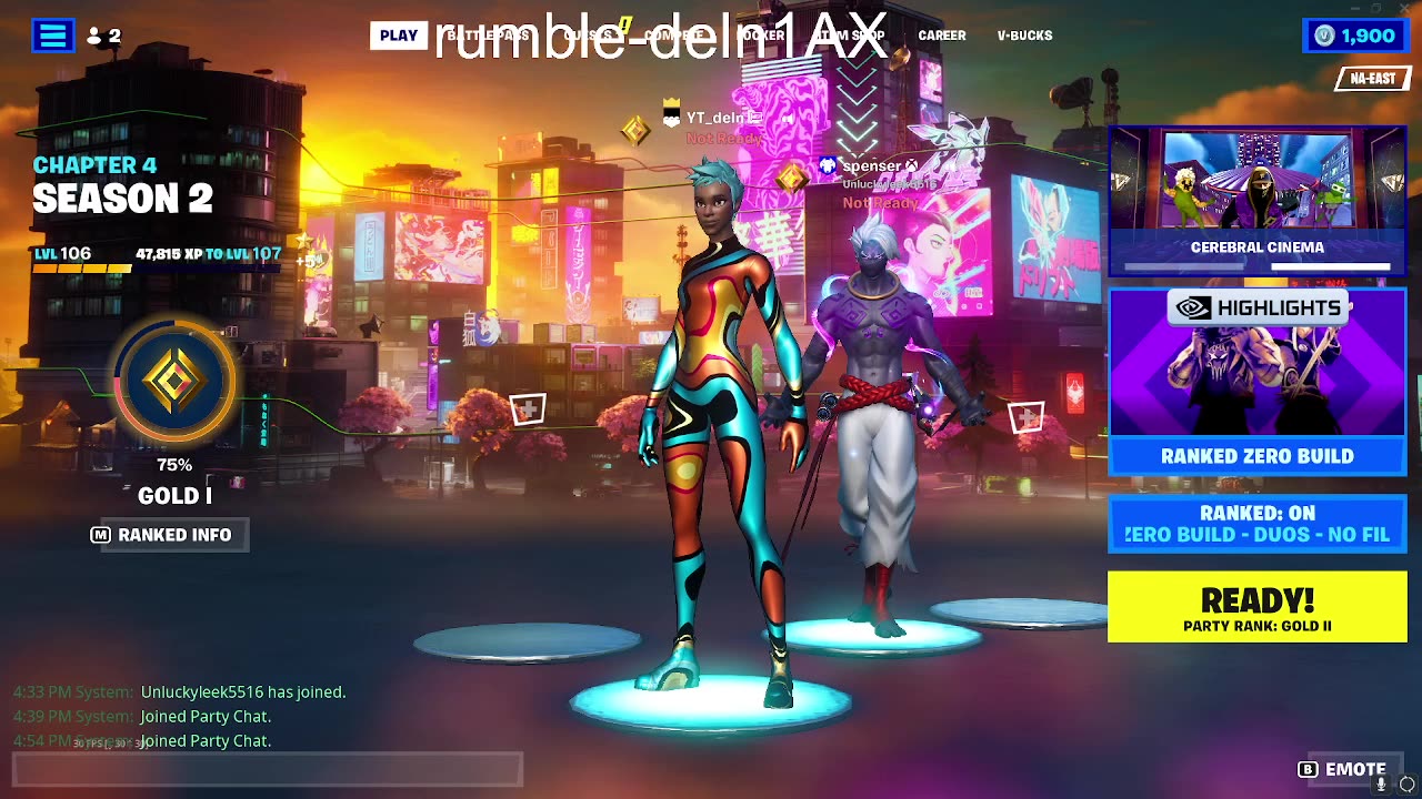 Fortnite and Rocket League With Chat