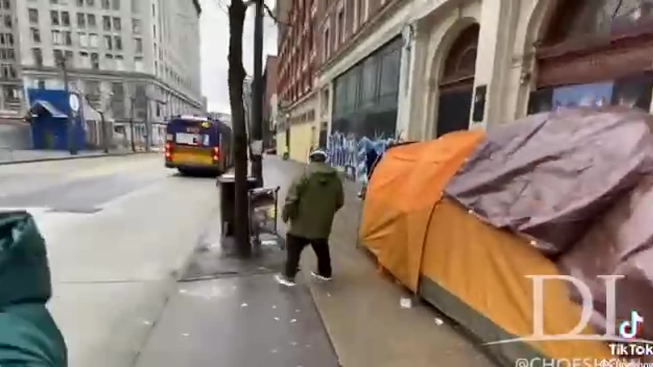 ‘It's just dangerous!’ An American couple filmed the streets of Seattle occupied by the homeless