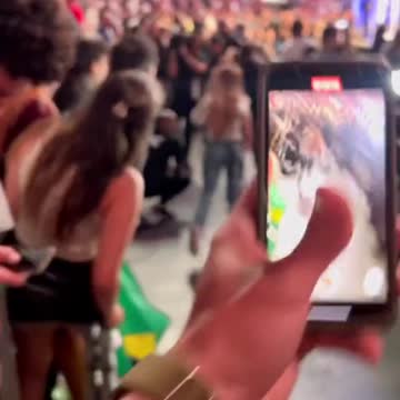 UFC Fan Trying To Rush Cage Gets Obliterated By Security Guard