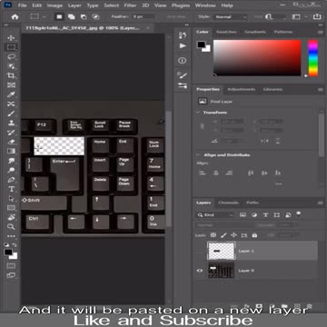 Cut Copy and Paste Shortcuts in Photoshop