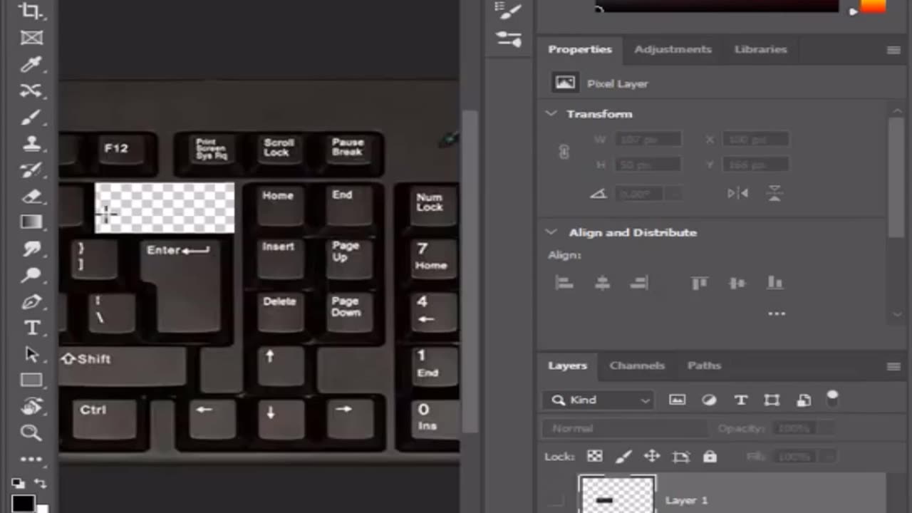 Cut Copy and Paste Shortcuts in Photoshop