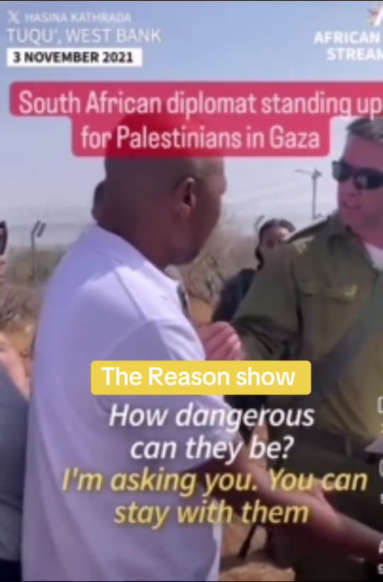 A must watch 🔥🔥 South Africa Diplomat clasheed with isreali soldiers in Gaza