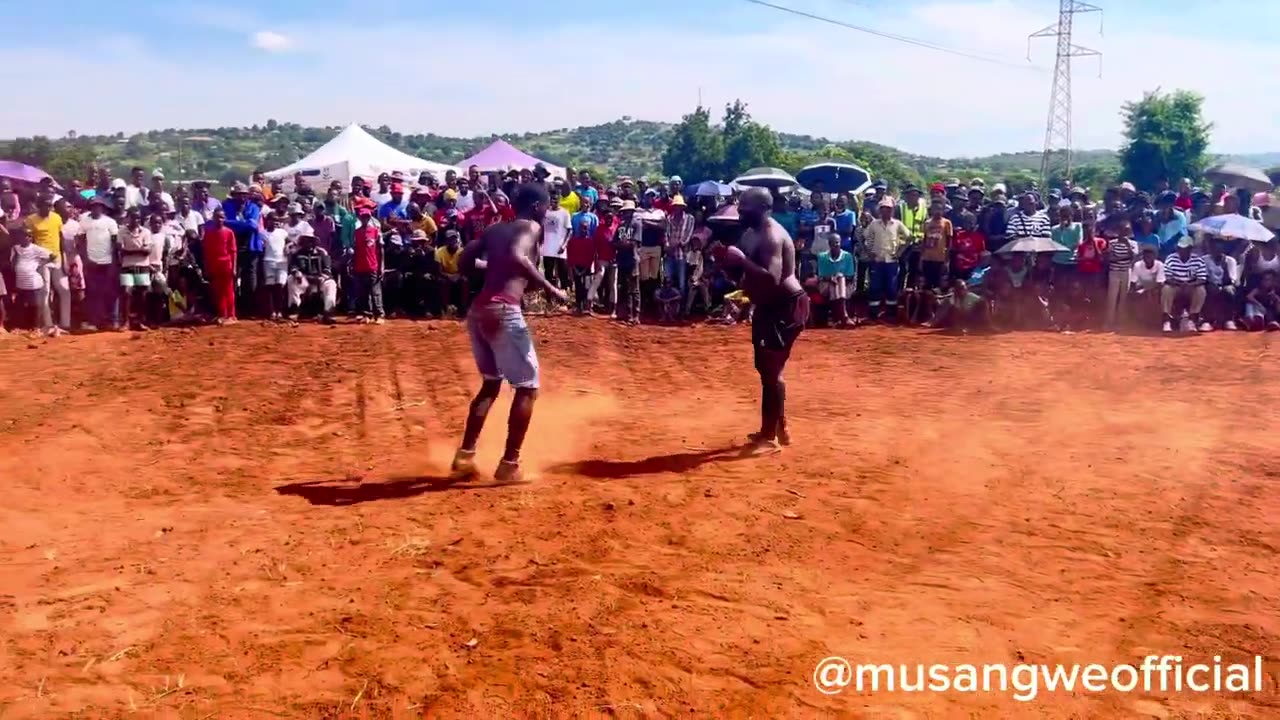 Soccer referee with a power slap, traditional UFC #musangwe #mma #fight #africa #boxing #king #fifa