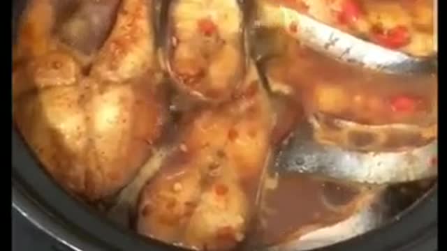 Braised snakehead fish in my house