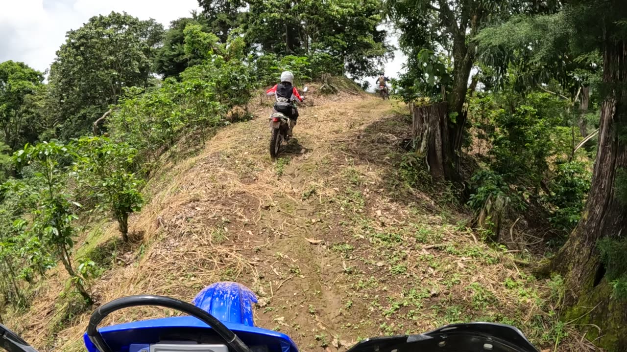 Riding motorcycles in El Salvador