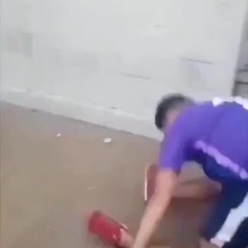 Man falls off ledge and snaps both legs