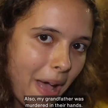 Israeli PM Benjamin Netanyahu called out, her grandfather was killed by Hamas.