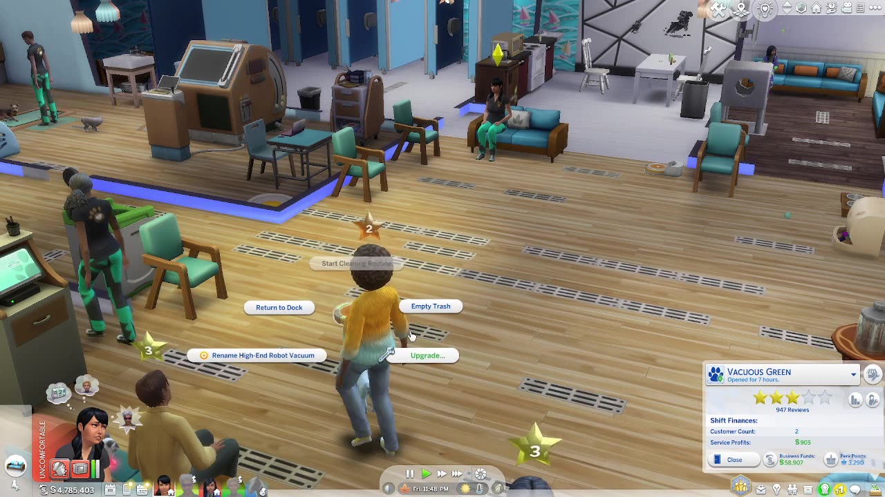 Rearranging the house on sims