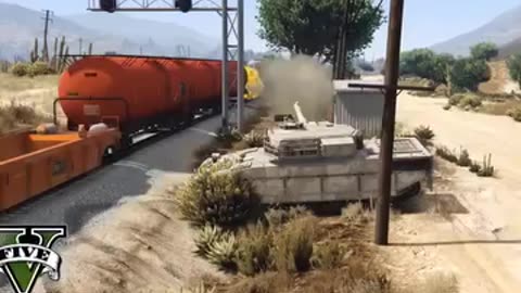 Train blast in different gta game