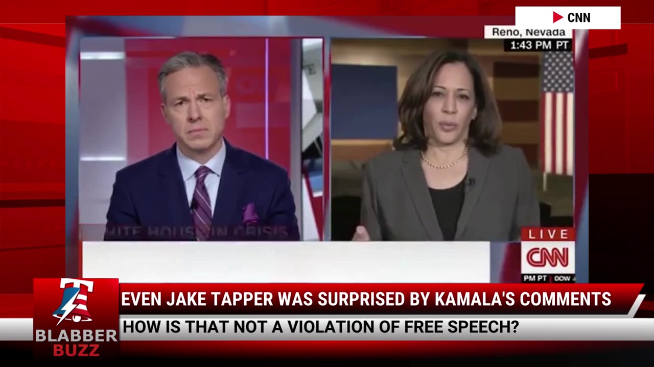 Even Jake Tapper Was Surprised By Kamala's Comments