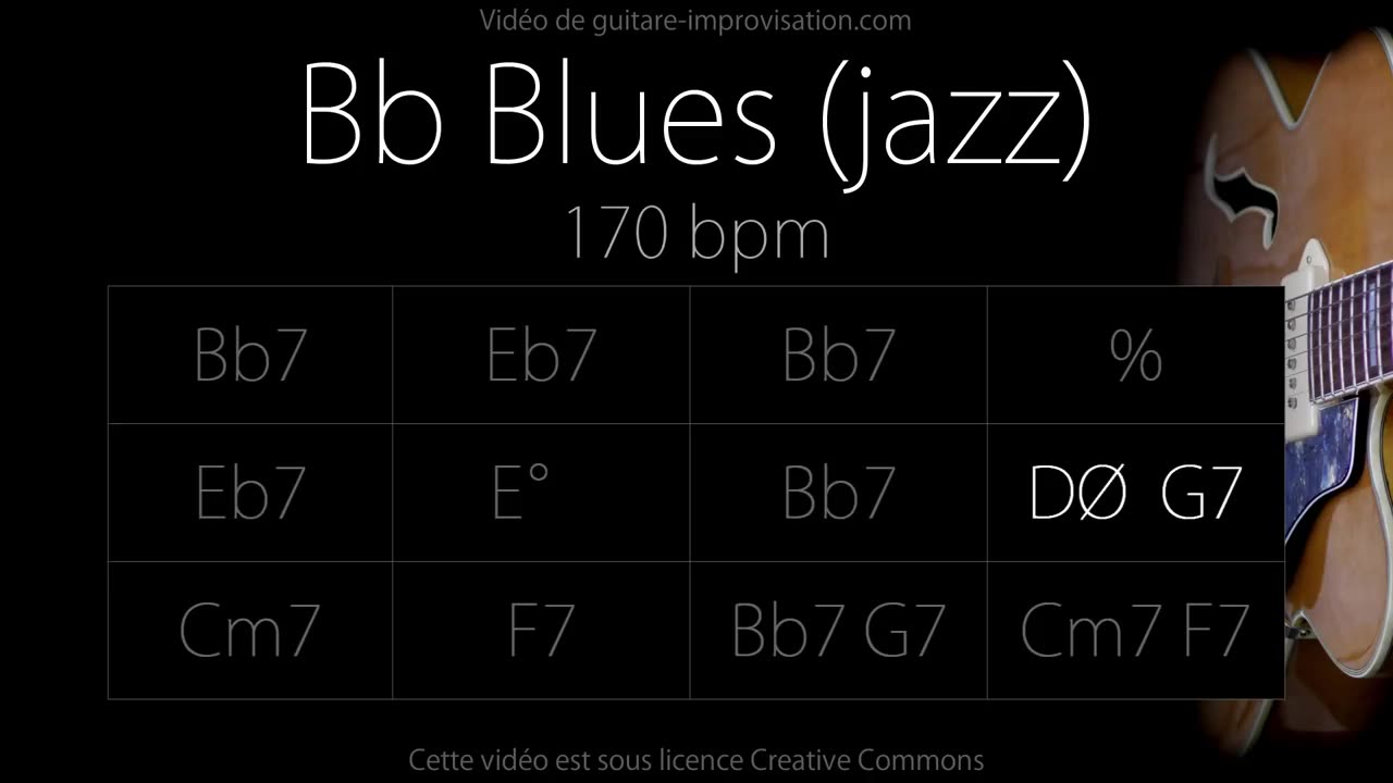Bb Blues (Jazz/Swing feel) 170 bpm : Backing Track
