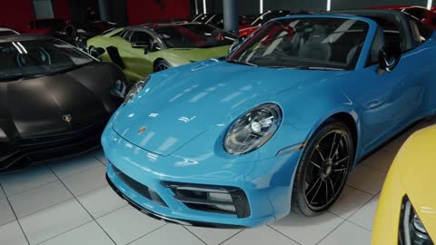 Porsche 911 992 Targa 4 GTS in Shark Blue