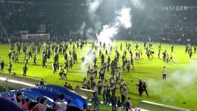 Videos Show Chaos During A Stampede At Indonesia Soccer Stadium