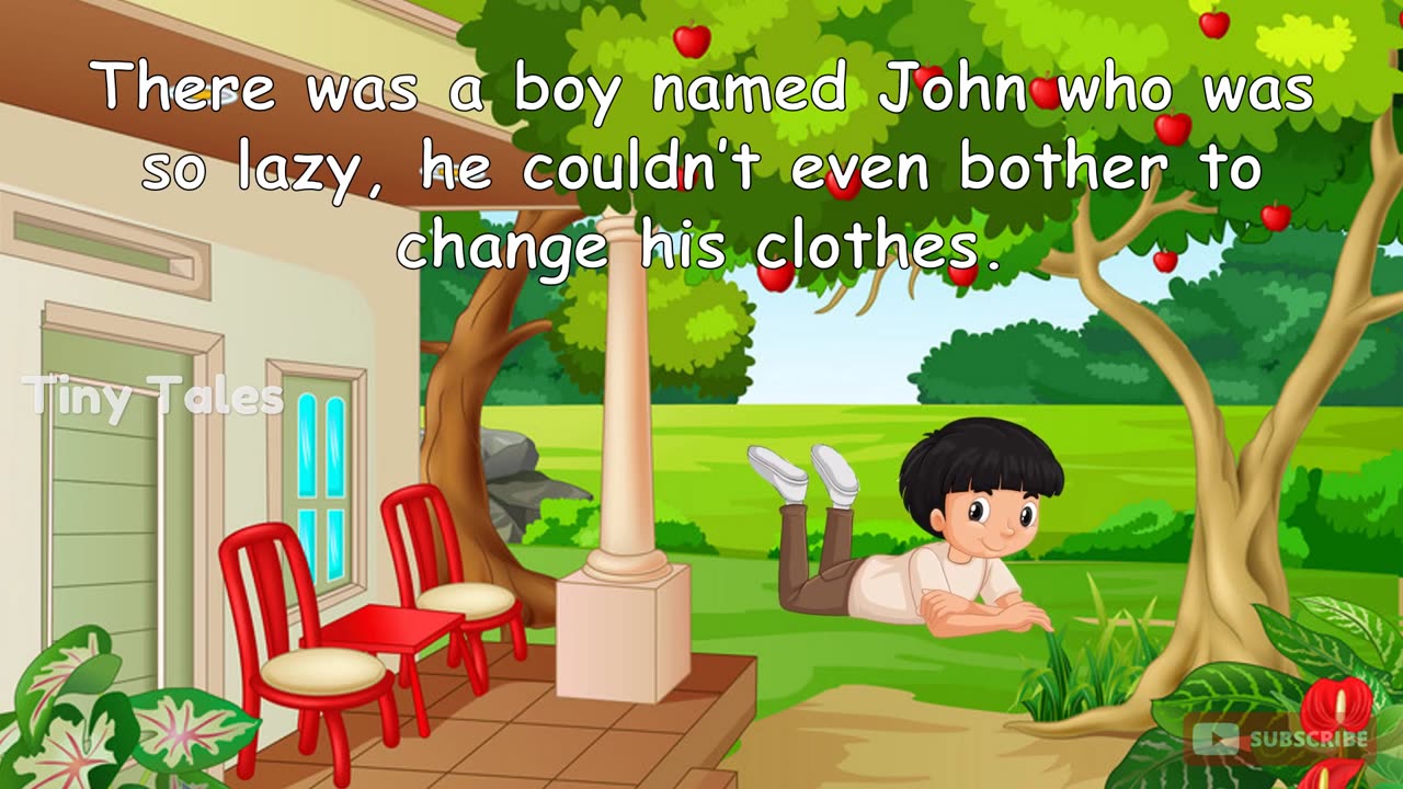 Lazy John kids short moral story