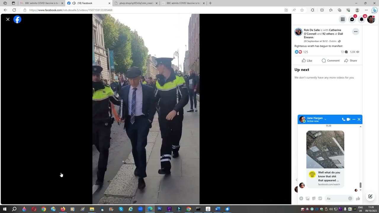 Michael Healy-Rae's treatment at the Leinster House -Protest (Rob De Salle) 20-09-23