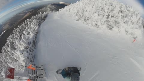 Snowboarding in Vermont