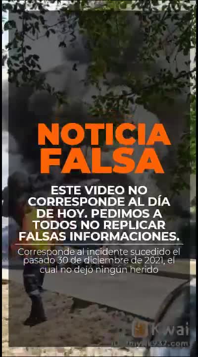 Fake News de bus de Transcaribe incendiándose