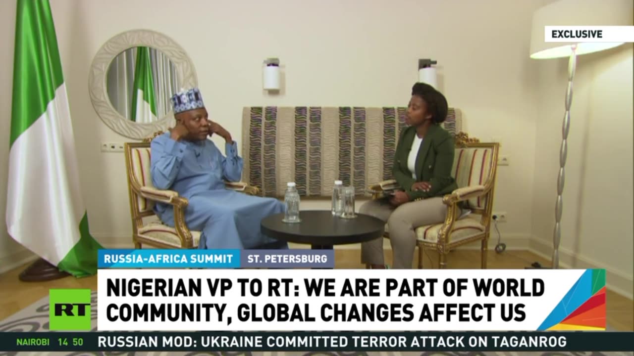 RT Interview: Nigerian Vice President Kashim Shettima 29 Jul, 2023