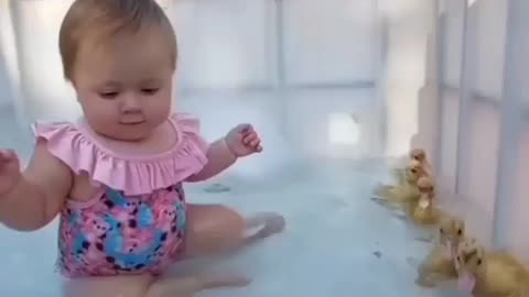 baby having fun