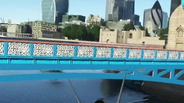 FLYING UNDER THELONDON TOWER BRIDGE