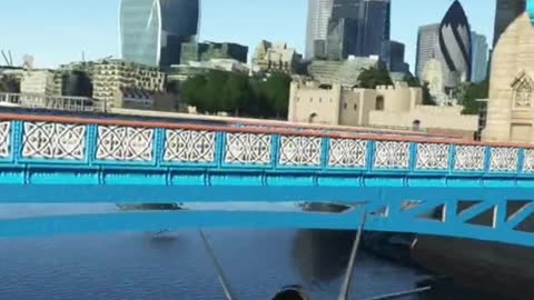 FLYING UNDER THELONDON TOWER BRIDGE