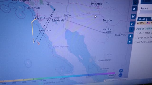 Q Plane # 33 - Mar A Lago - Data Points Birds of Interest