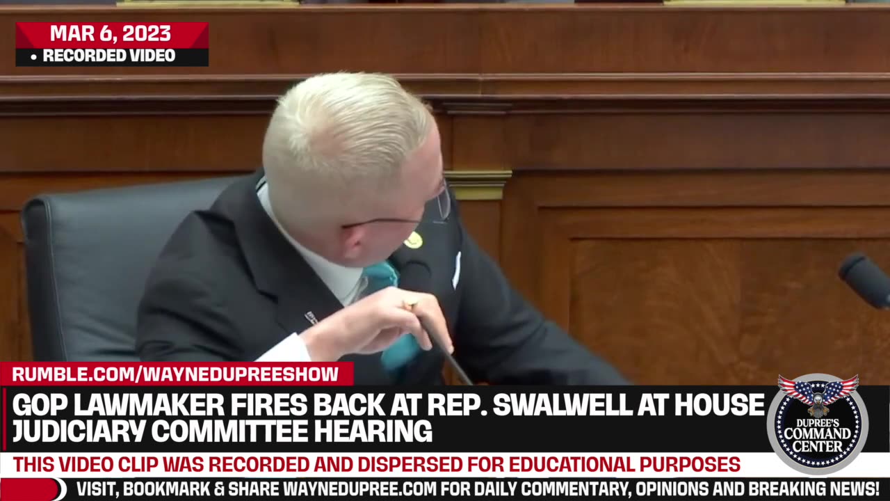 GOP Lawmaker Was Not Happy With Rep. Swalwell