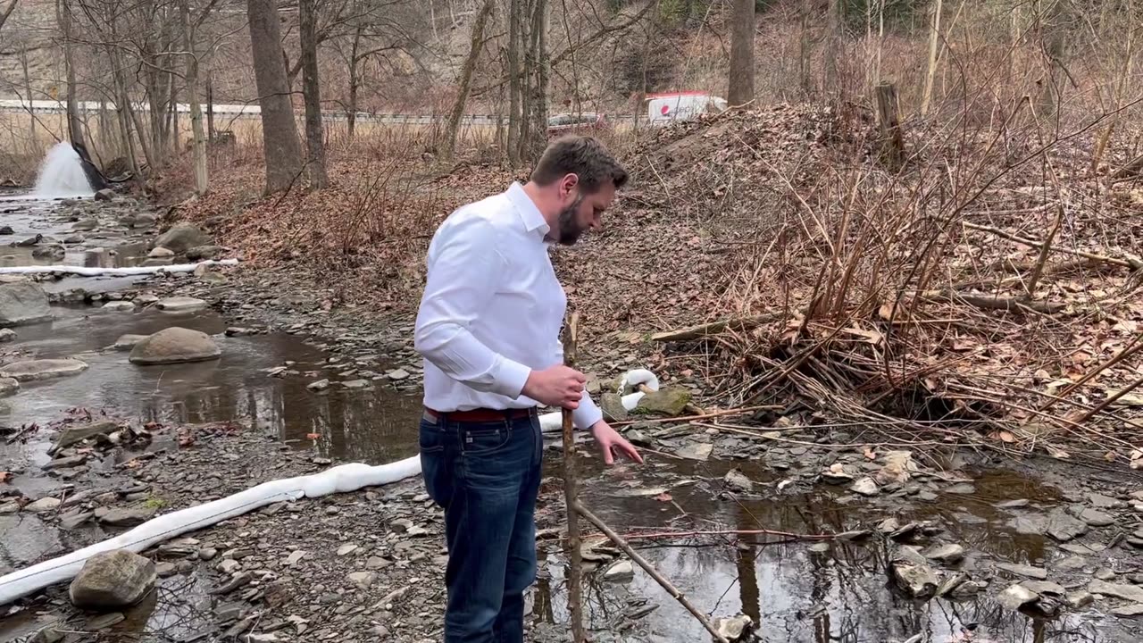 When you scrape the bottom of the river in Palestine Ohio, chemicals creep up