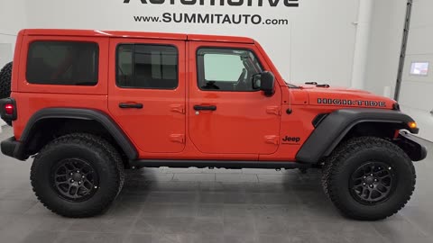 2023 JEEP WRANGLER 4 DOOR HIGH TIDE PUNK' N ORANGE 4K WALKAROUND 23J263