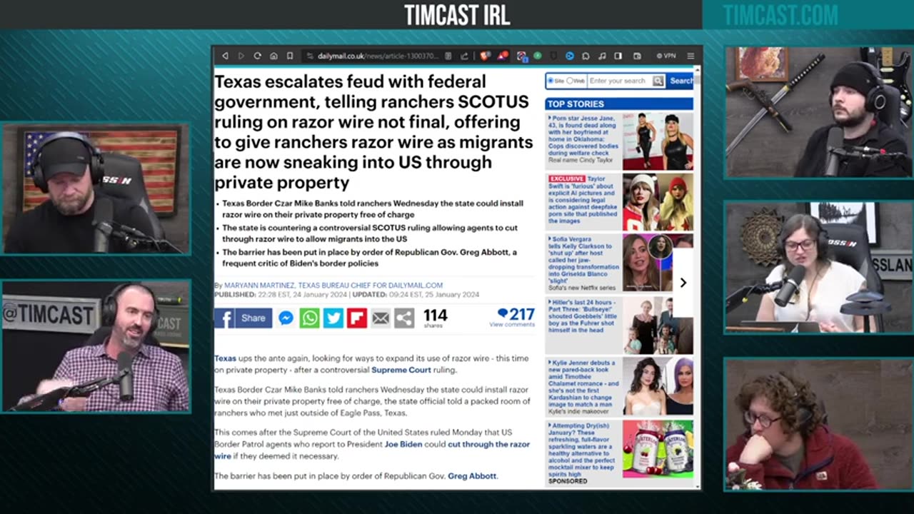 Texas Calls On Private Citizens To Help DEFEND Border With Razor Wire Amid Civil War Escalation