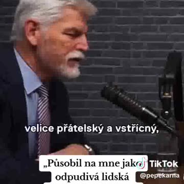Podle prezidenta Petra Pavla je Trump je odpudivá lidská bytost