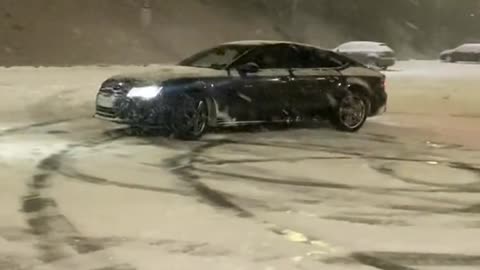 Audi A4 Latest Car | Audi Car Slide In Ice #ayecarry