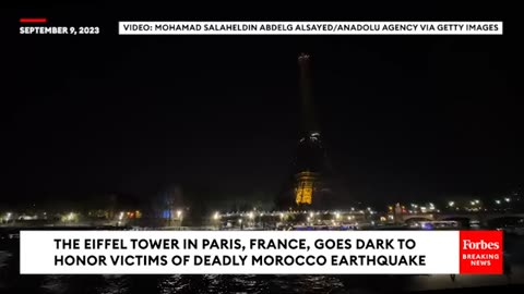 Eiffel Tower Goes Dark To Honor Victims Of Deadly Morocco Earthquake